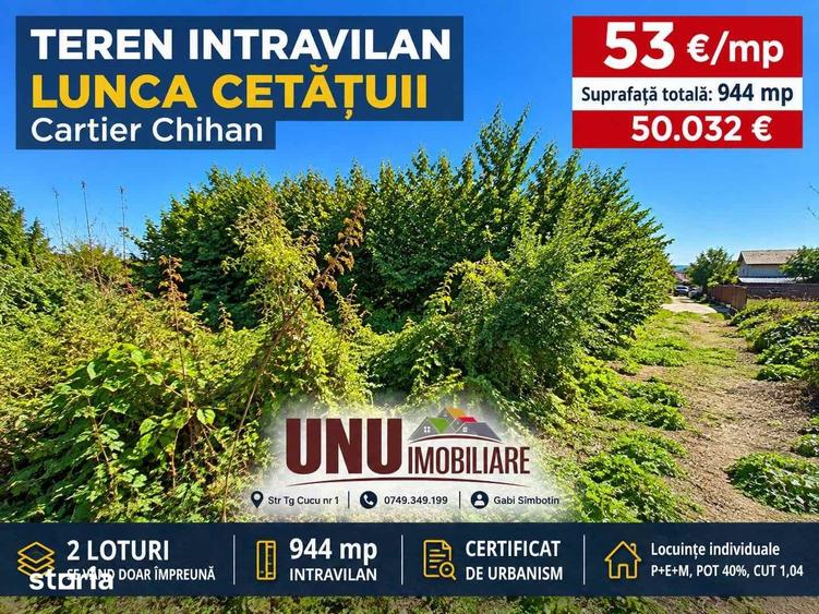 Teren intravilan 944mp, Lunca Ceta?uii Cartier Chihan, urbanism - 1