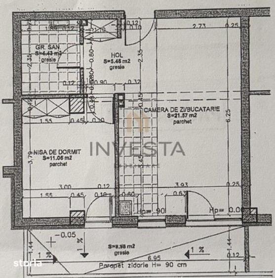 Apartament cu 2 camere semidecomandat în Europa