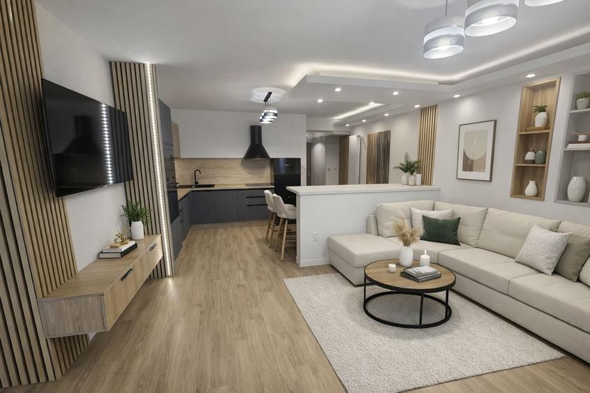 Apartament cu 2 camere semidecomandat în Dâmbul Rotund