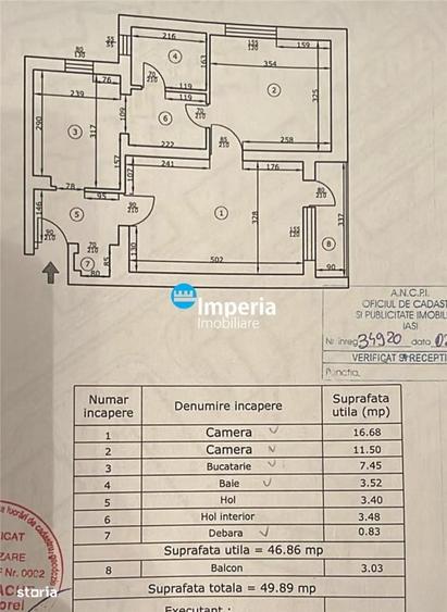 Apartament cu 2 camere în Tudor Vladimirescu