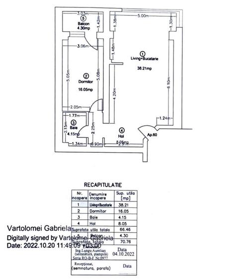 Apartament cu 2 camere decomandat în Central