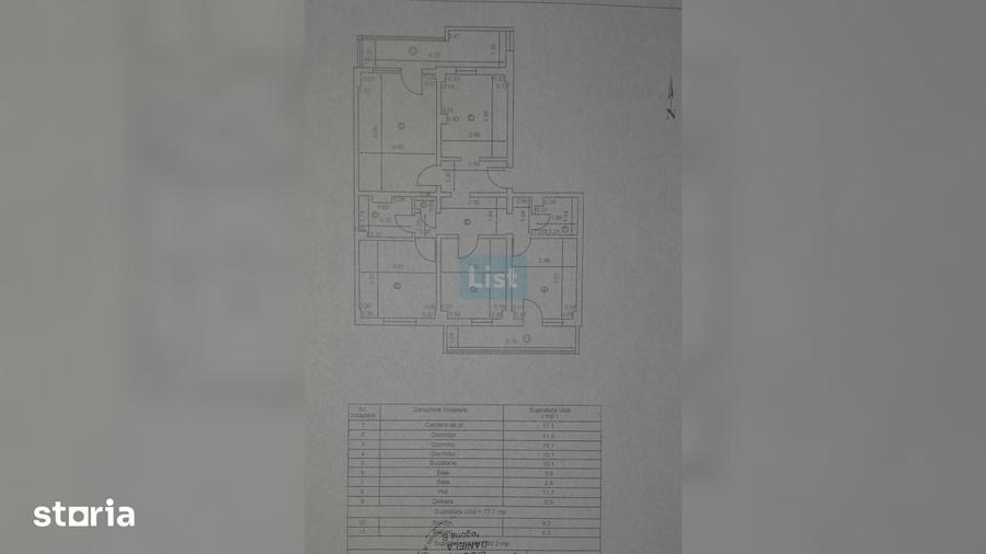 Apartament cu 4 camere decomandat în Sud
