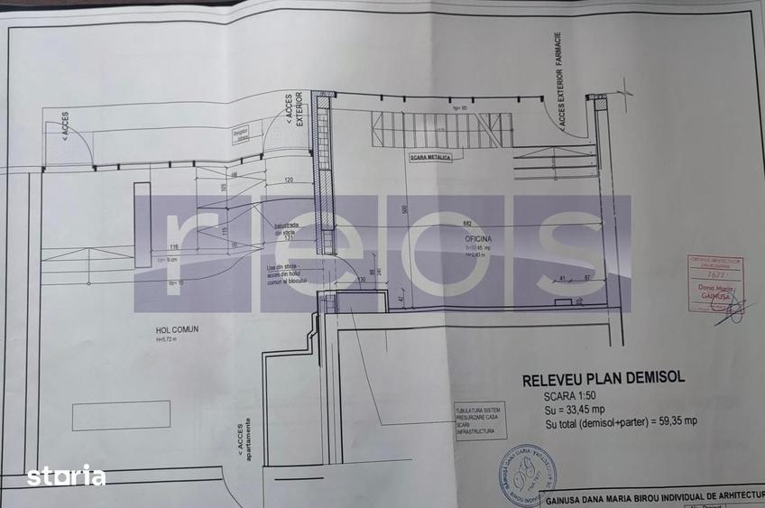 INCHIRIERE SPATIU COMERCIAL | PARTER+ETAJ 1 | HERASTRAU | 60MP | - 9