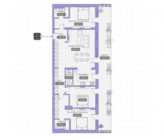 Apartament 4 camere zona Erou Iancu Nicolae - 17