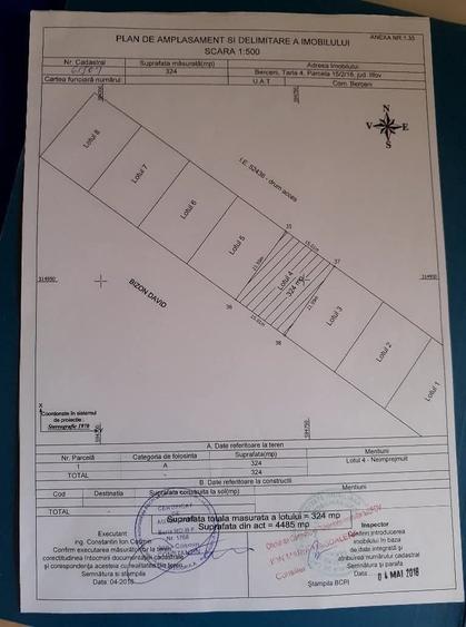 Teren de 324 mp, în Berceni