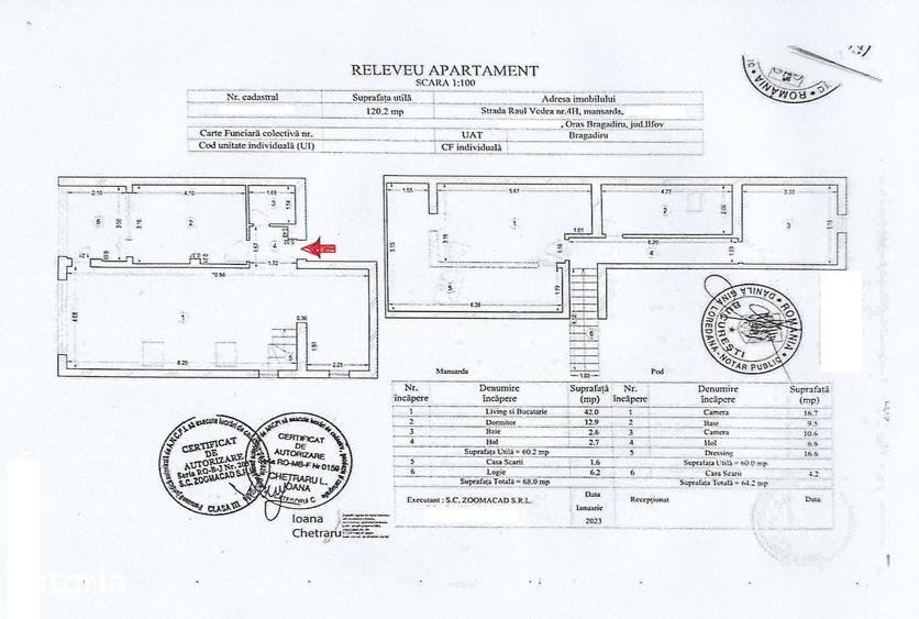 Apartament cu 4 camere semidecomandat, mobilat în Central