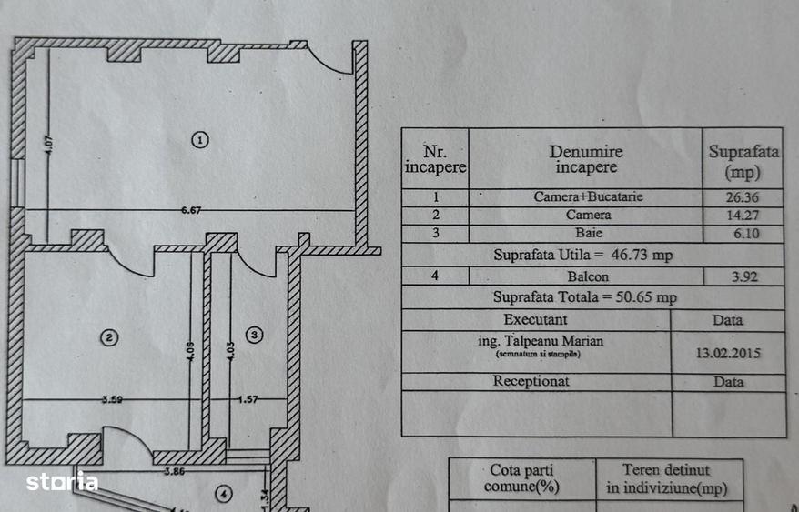 Apartament 2 camere | Timpuri Noi Nerva Traian | Imobil 2015 | Met - 5