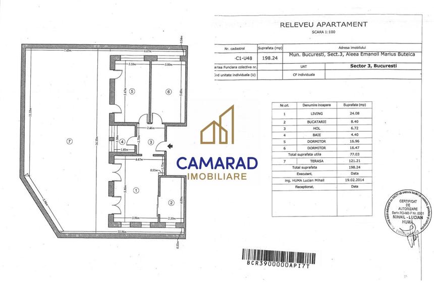 Apartament cu 3 camere decomandat, mobilat în Dristor