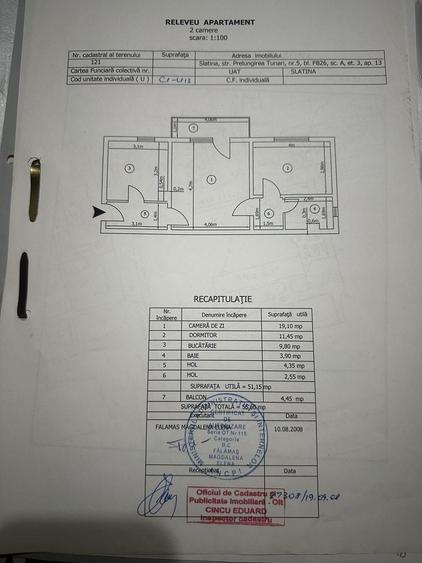 Apartament cu 2 camere decomandat în Central