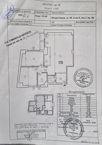 Apartament cu 3 camere în Polonă