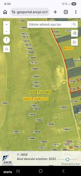 Teren de 2990 mp, în Valea Lupului
