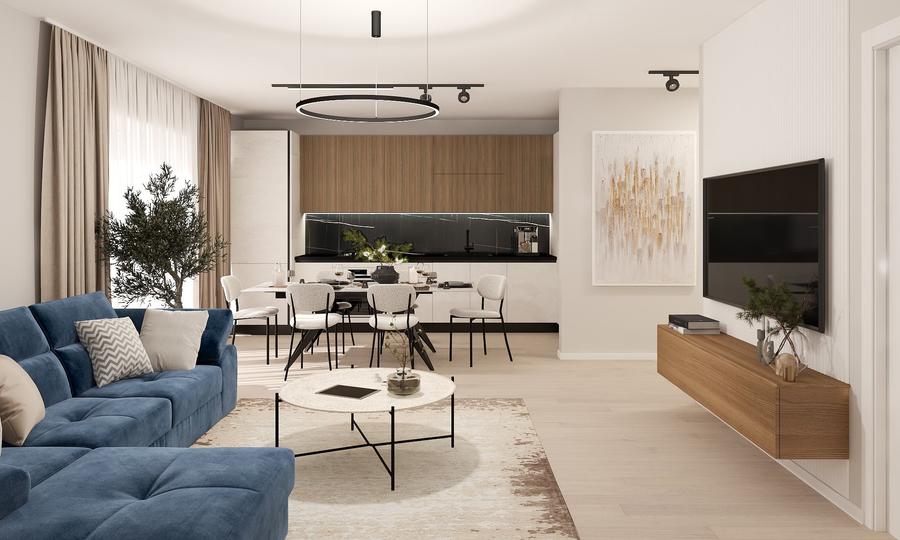 Apartament cu 3 camere decomandat, mobilat în Pipera — fotografia 1