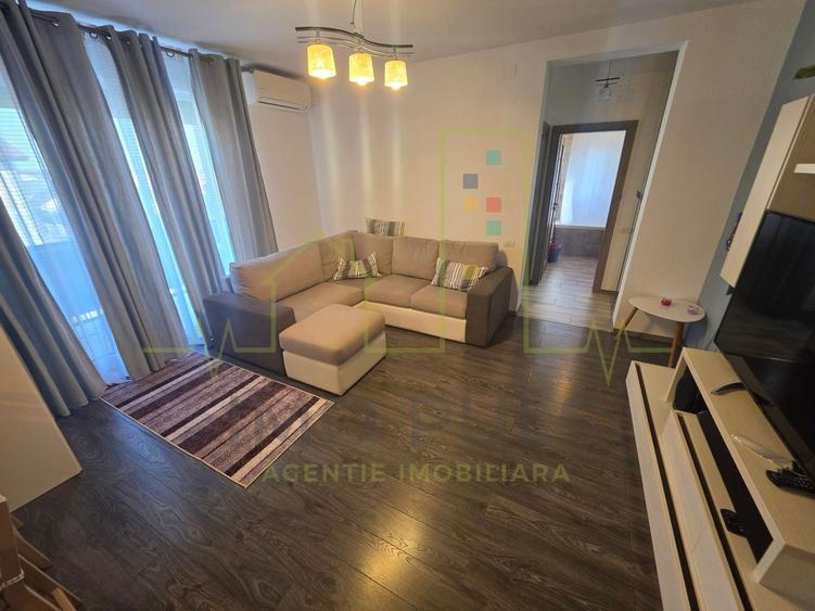 Apartament cu 2 camere semidecomandat, mobilat în Girocului