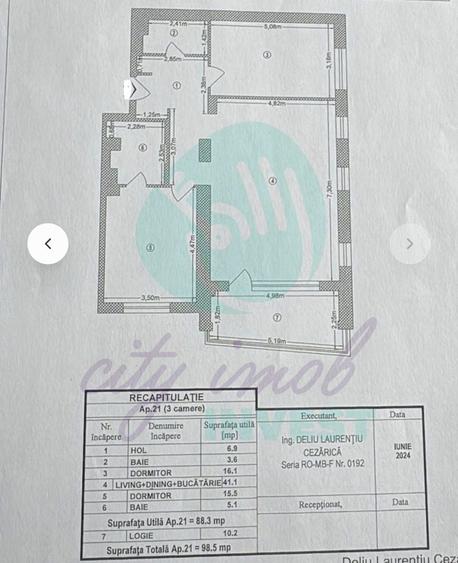 Apartament cu 3 camere semidecomandat, mobilat în Decebal