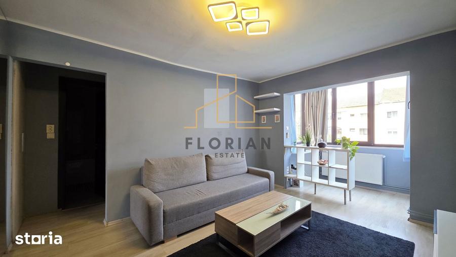 Apartament cu 2 camere semidecomandat, mobilat în Girocului