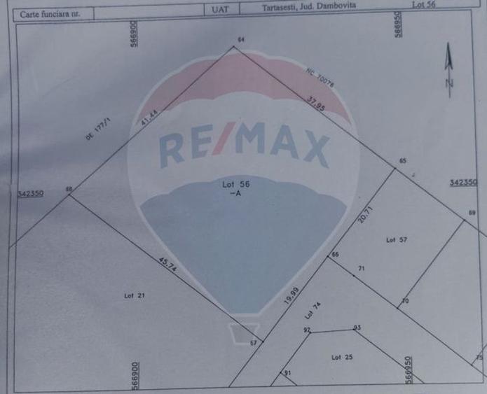 Teren Construcții intravilan de 2034 mp, în Tărtășești