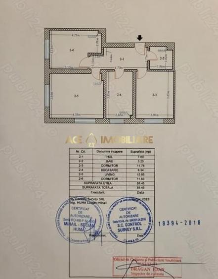 Apartament cu 3 camere decomandat, mobilat în Titan