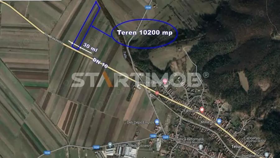 Teren de 10200 mp, în Teliu