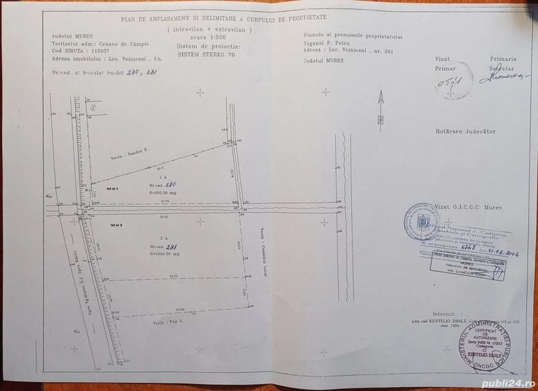 Teren de 1750 mp, în Voiniceni