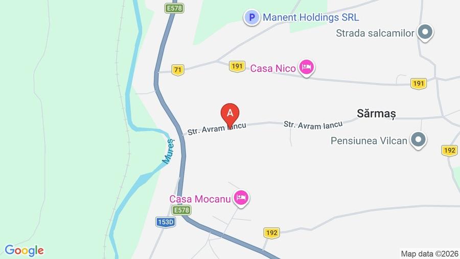 Casă individuală cu 2 camere cu Canalizare în Sărmaș