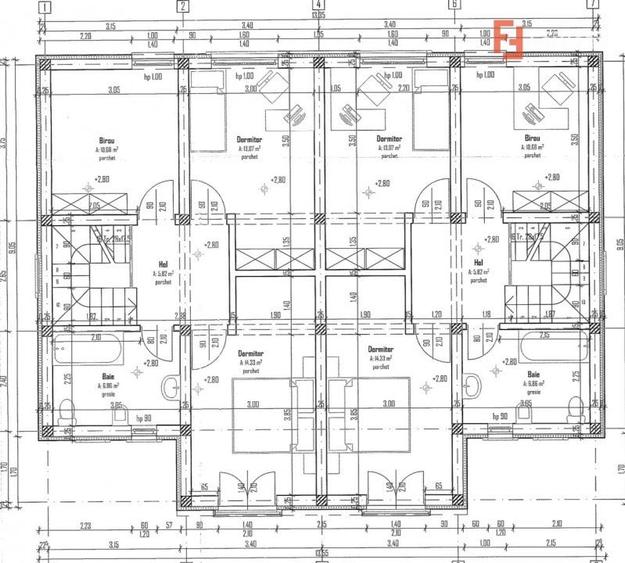 Duplex cu 4 camere cu Canalizare în Moșnița Veche