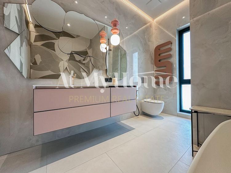 Penthouse cu 5 camere decomandat, mobilat în Băneasa