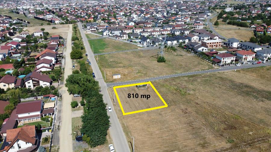 Teren Construcții intravilan de 810 mp, în Moșnița Nouă