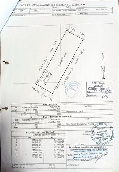 Casă cu 3 camere cu Canalizare în Novaci