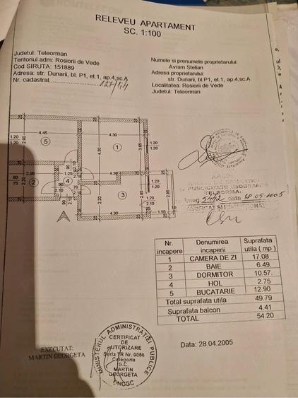 Apartament cu 2 camere decomandat în Ultracentral