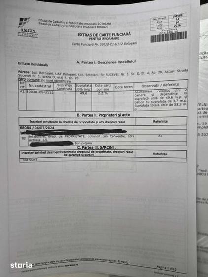 Apartament cu 2 camere decomandat în Central