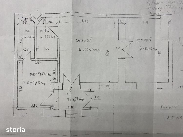 Apartament cu 2 camere în Orașul Nou