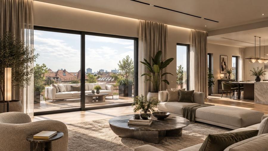 Penthouse cu 4 camere în Capitale