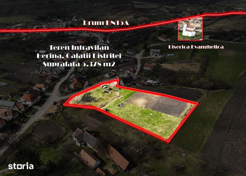 Teren intravilan la 15km de Bistrita in Herina - 9