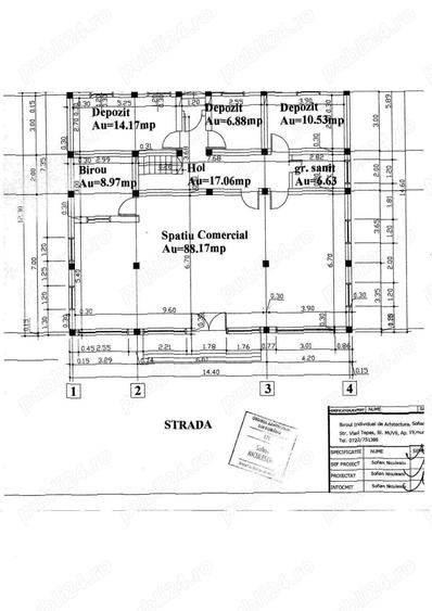 Spațiu comercial, de 177 mp, în Central