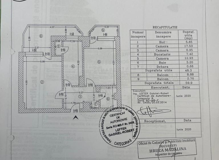 Pantelimon, Mega Mall, 60 mp, 2 balcoane, etaj 3, renovat - 9