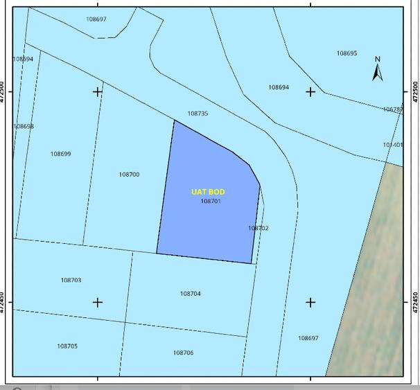 Teren Construcții intravilan de 620 mp, în Bod