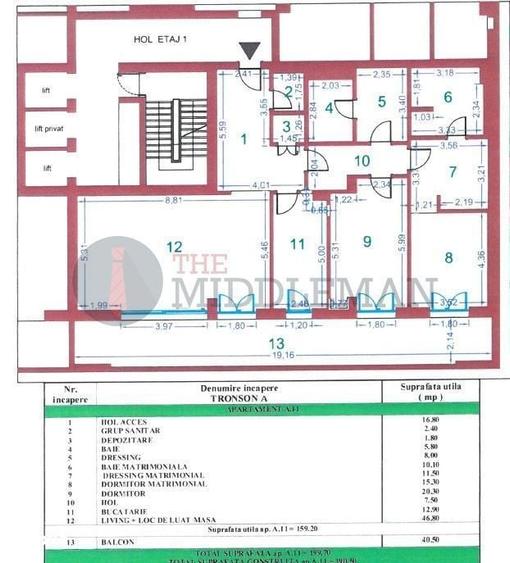 ONE RAHMANINOV | Apartament premium cu 3 camere si terasa de 40,5 mp - 1