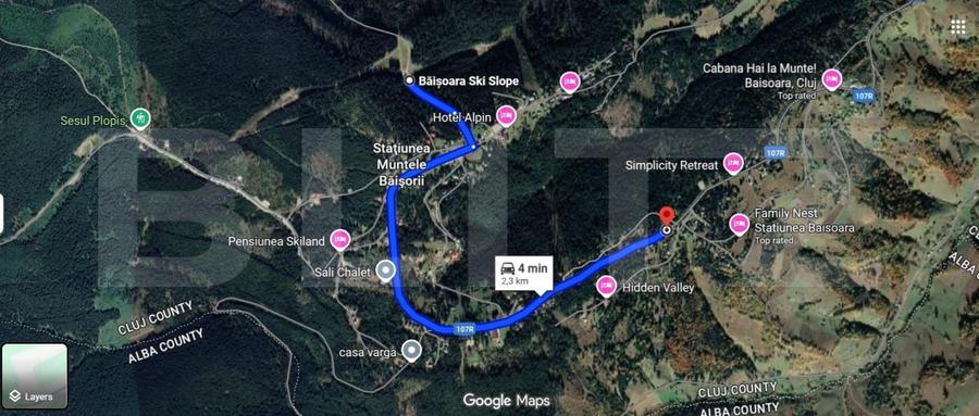 Teren Construcții intravilan de 990 mp, în Băișoara