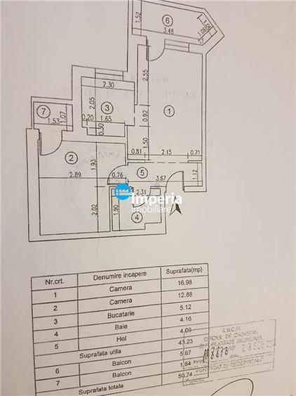 Apartament cu 2 camere decomandat în Copou