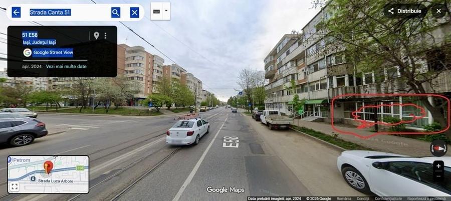 Apartament cu 3 camere decomandat în Canta