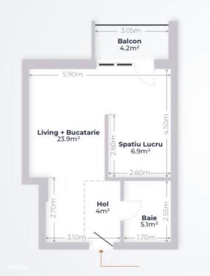 Studio Dublu | BLOC NOU | 44 MP | MTM Pipera Lake | Rond OMV - 4