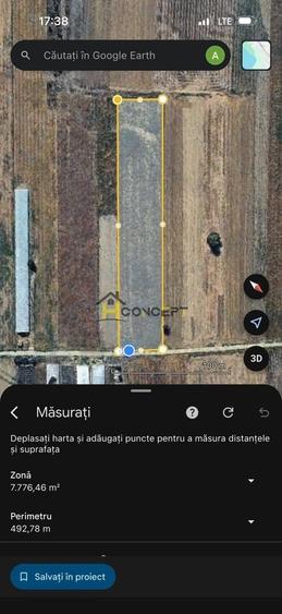 Teren Construcții intravilan de 7500 mp, în Câmpurelu