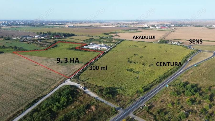 Teren de 95000 mp, în Aradului
