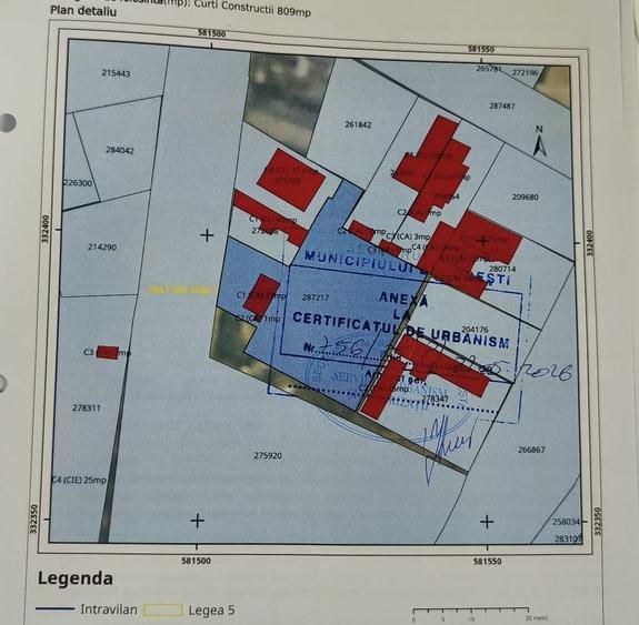 Teren Construcții intravilan de 809 mp, în Chitila