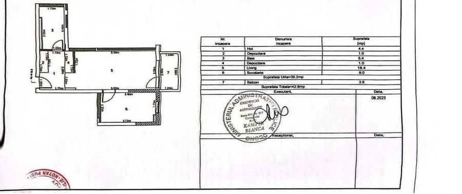 Apartament cu 7 camere semidecomandat în Centrul Civic