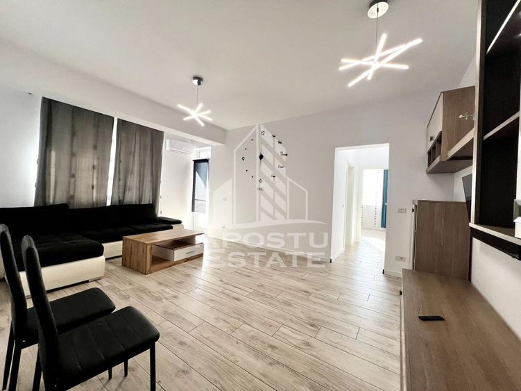 Apartament cu 2 camere semidecomandat, mobilat în Giroc