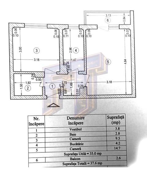 Apartament 2 camere de vanzare | Drumul Taberei | Etaj 3/10 | Metrou - 3