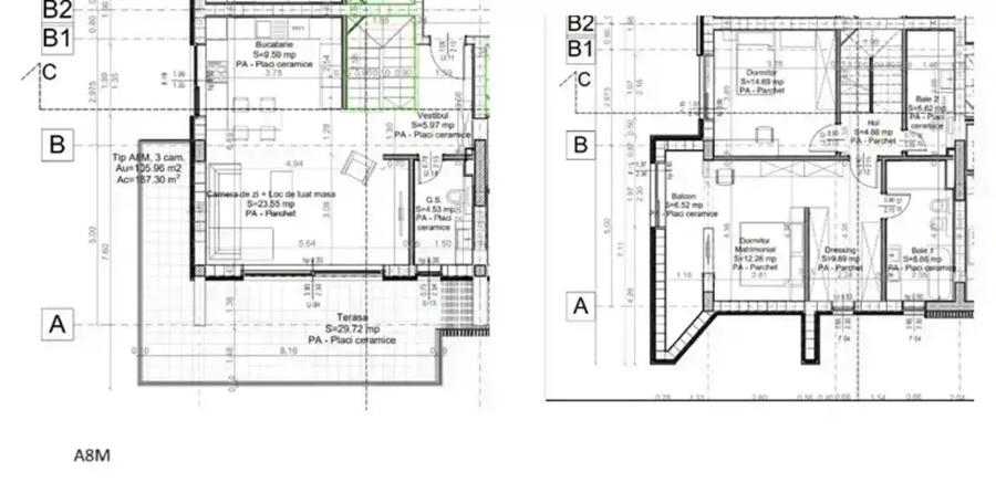 Apartament cu 3 camere decomandat în Central