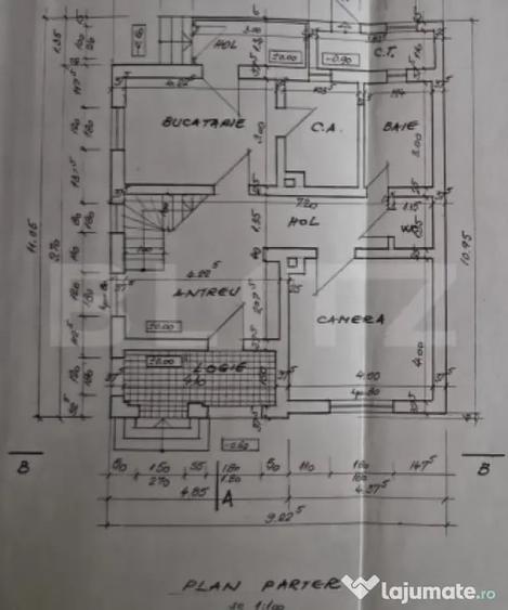 Casă cu 5 camere cu Teren 400 Mp în Ghirodei