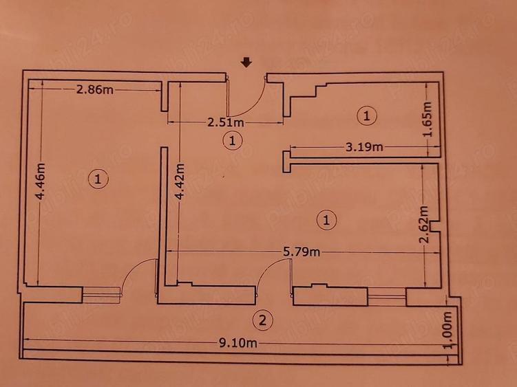 Proprietar - Vanzare 2 camere - Trapezului - 2017, 82.000 Euro NEGOCIABIL - 7
